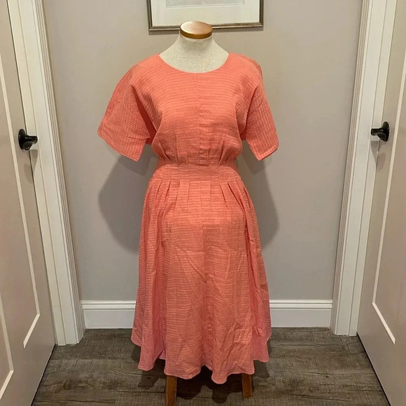 NWT!! Club Monaco - Swing Dress - Coral - Size 12 - Picture 3 of 10
